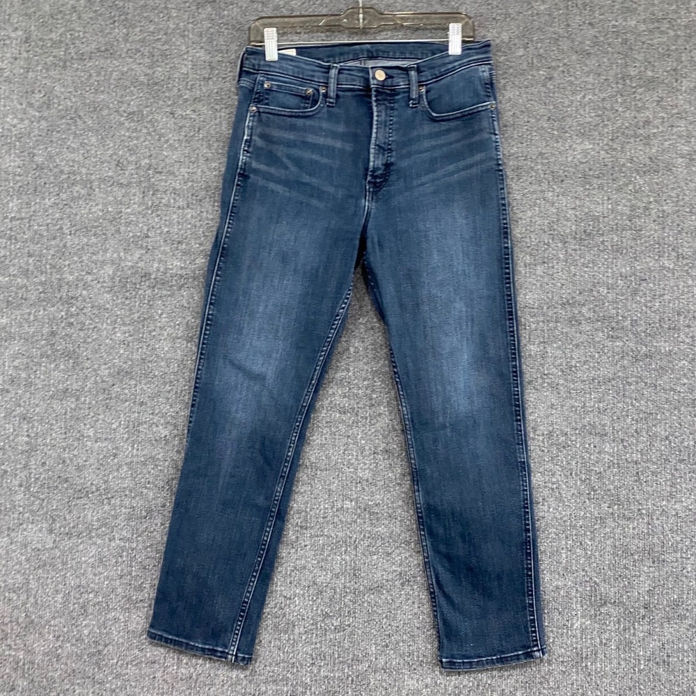 Gap Cigarette High Rise Jeans Womens 30 10R Dark Wash Slim Leg Stretch Denim